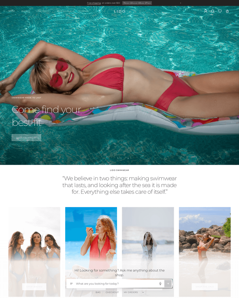 The Lido theme