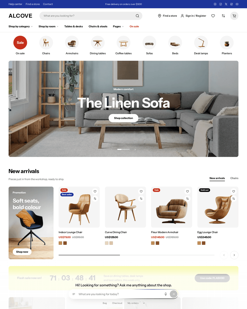 The Alcove theme