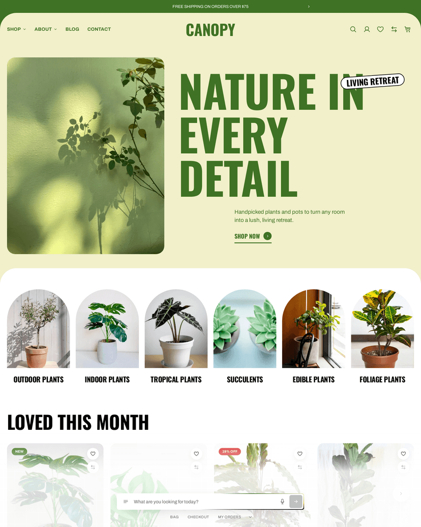 The Canopy theme