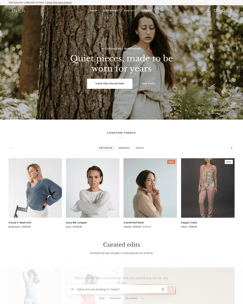 The Linea theme