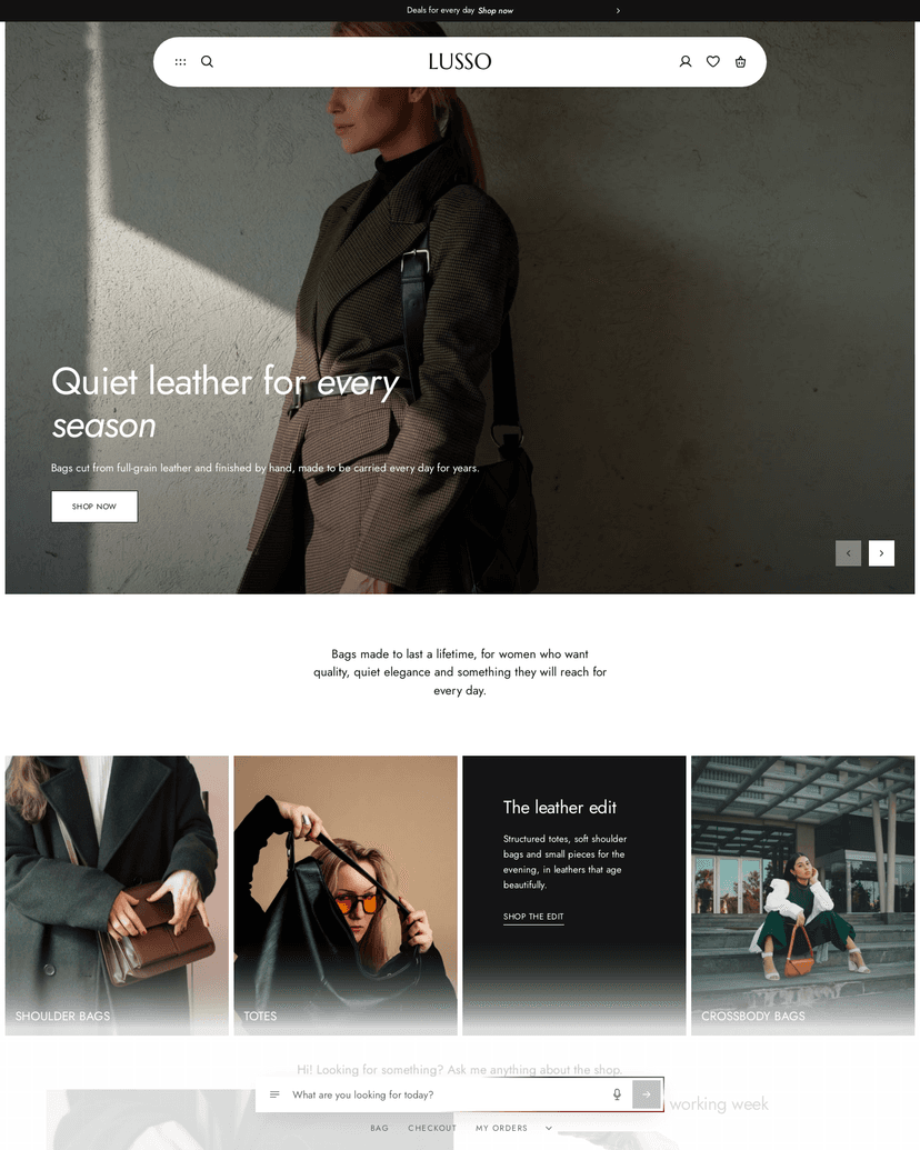 The Lusso theme