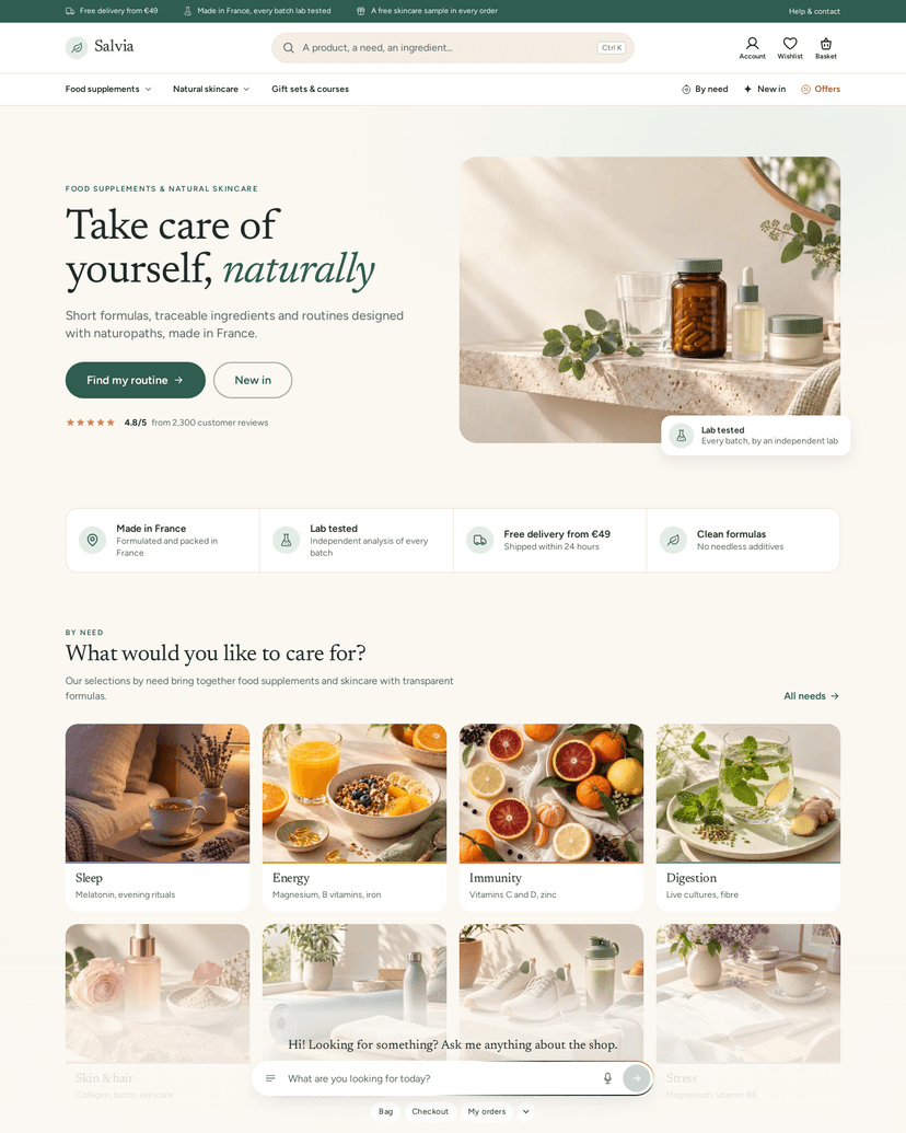 The Salvia theme