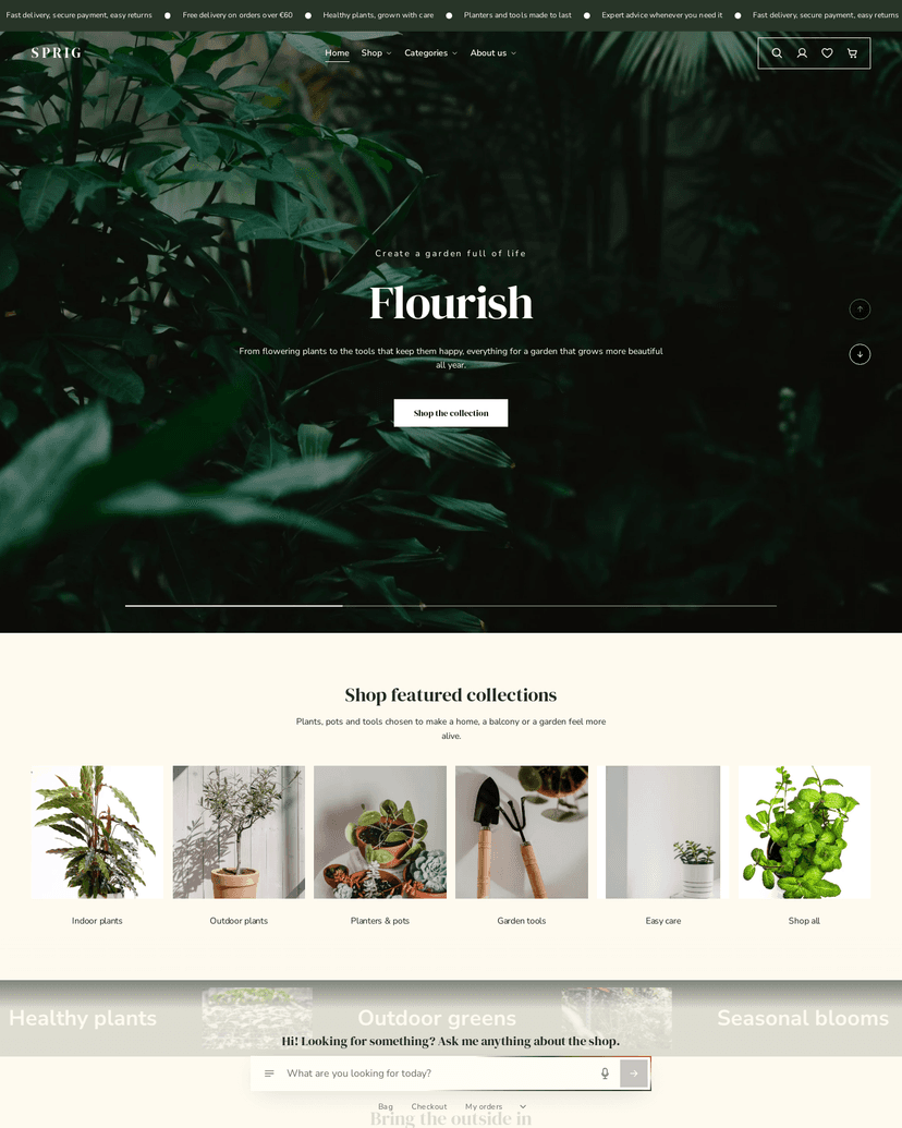 The Sprig theme